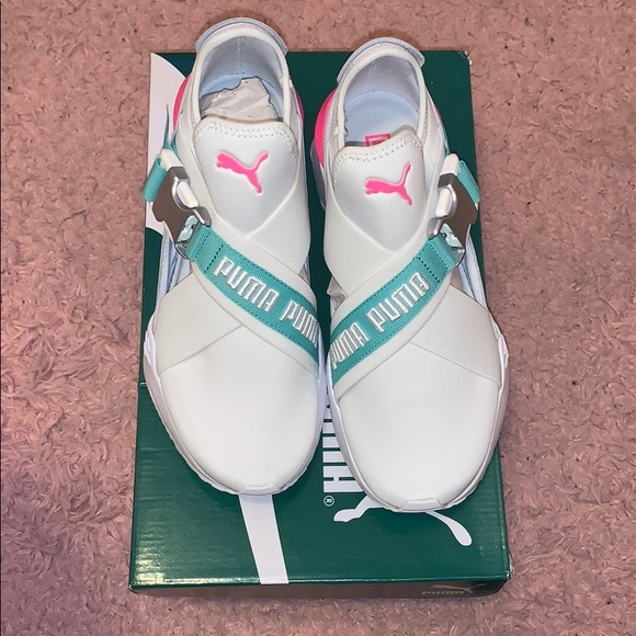 Puma | Shoes | Puma Muse Eos Street White Biscayne Green | Poshmark